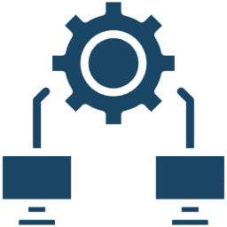 Computer network setup illustration